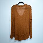 Free People We The Free Copper Orange Ocean Air Hacci Sweater Size Medium Photo 6
