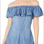 Clover Canyon Boutique Clover + Scout  Denim Off The Shoulder Romper sz Medium Photo 9