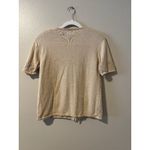 Vintage Knot Sweater Button Up Shirt Crochet‎ Embroidered Cottage Grandma Core Yellow Photo 8