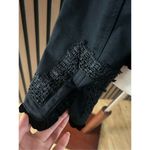 INC International Concepts Women’s Black Full Zip Lace Accent Jacket sz large Photo 4