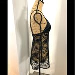 La Perla  Black Satin & Lace Lingerie Chemise Photo 4