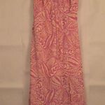 Sienna Sky Women's Pink Beige Leaf Print Maxi Dress XS Photo 0