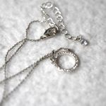 Source Unknown Trendy Flashy Rhinestone Circle Pendant 18" Y2K Glam Delicate Bridal Necklace Photo 0