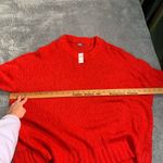 Aerie  Vibrant Red Crew Neck Sweater Photo 6