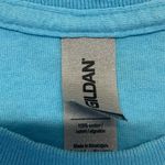 Gildan T-shirt women’s Size Large bright sky short sleeve tee crewneck Photo 4