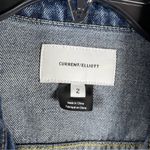 Current/Elliot The baby trucker studded denim jacket SZ 2 Photo 7