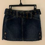 adorable vintage denim mini skirt size 1 with cute belt Photo 1