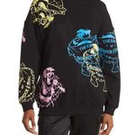JEREMY SCOTT The King of Bedrock & Roll Graphic Hoodie Sweater Black Size undefined Photo 0