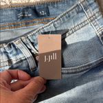 J. Jill Blue Ankle Cropped Jeans Relaxed Fit Size 12P Photo 5