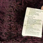 RD Style Stitch Fix  Chunky Knit Open Cardigan Sweater Pockets Burgundy Size L Photo 4