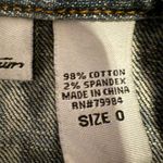 Chico's Women's Blue Ruffle Denim Jacket Size 0 Casual Long Sleeve Photo 6