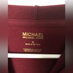 Michael Kors  logo tape Women Burgundy Hoodie Sweatshirt dress sz M cotton blend Photo 5