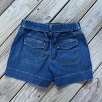 Spanx  Women's Blue Denim Tie Waist Shorts Size M Photo 1