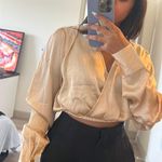 NA-KD Champagne Wrap Top Photo 1