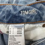 American Eagle  Stretch Button Fly Tomgirl Distressed Jeans Size 2 Photo 5