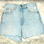 ZARA  Light Wash High Waist Denim Cut Off Jean Shorts Size 2 Photo 0