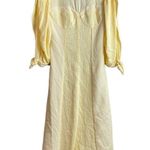 Jonathan Simkhai puff Sleeve midi Yellow Size 8 Photo 3