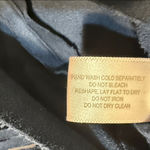 Boston Proper  Blue faux suede Fringe Skirt 8 Photo 2