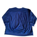 Halara  NWT Oversized Navy Fleece Crewneck Sweatshirt XL Athleisure Cozy Photo 1