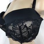 Adrienne Vittadini Black Lace Demi Underwire Contour Bra 40DD Photo 3