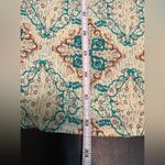 Altar'd State Green and Cream Sundress with Bell Sleeves size Small Photo 9