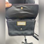 Crossbody black canvas‎ bag with mirror Photo 3