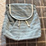 Lu & Elle Blue Striped Women's Terrycloth Bookbag Photo 0