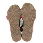 Abeo Womens Urmy Wedge Sandals Leather Blend Upper Ankle Strap Red Size 10 Photo 3