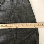 Columbia Shirt Dress Cowl Neck Pockets Mini Chambray Long Sleeve Gray XS Photo 6