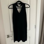 Milly NWT Italian Structured Shift Black Mini Dress | M Photo 7