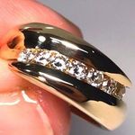 14KT .67 CARAT DIAMOND HEAVY & THICK SOLID RING Gold Photo 0