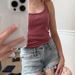 American Flag Jean Shorts Blue Photo 0