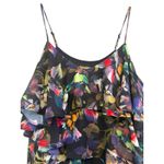 Gianni Bini  Off the Shoulder Flutter Sleeveless Mini Dress Size XS Black‎ Floral Photo 5