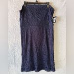 ModCloth Marina Navy Blue Strapless Sheath Party Dress Wedding Cocktail Formal Size 14 Photo 13