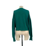 Intermix  Christy Puff Sleeve Cardigan Teal Blue Green‎ Size Large Photo 6