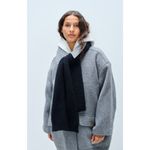 American Vintage East Scarf in Noir One Size New Unisex Wrap Photo 6