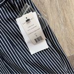 Equipment NWT  100% silk Soren pants blue and white vertical pinstripe Photo 5