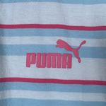 Puma  Tennis Golf Polo Stripe Shirt Size Large EUC #DS-1631 Photo 2