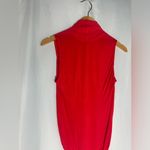 Bebe bodysuit short sleeve v neck silk coral party XS NWOT Photo 4
