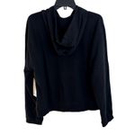 Athleta  Retroterry 1/2 Zip Hoodie Womens Size Medium Black NWT Photo 5