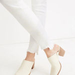 Madewell  10" High-Rise Skinny Jeans in Pure White: Step-Hem Edition Size 36P Photo 1