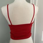 SheIn Red Cropped Summer Spaghetti Top Camisole Shirt Size Medium Photo 1
