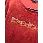 Bebe Velour Rhinestones  Sweatshirt Photo 2