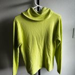 White Stag Lime Green Cowl Neck Sweater Photo 3