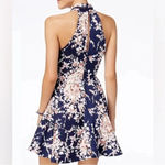 B Darlin B. Darlin for and glare blue with flower print mockneck dress size 11/12 Photo 1