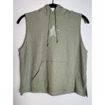 American Eagle  x Ziegler Sisters Olive Sleeveless Hoodie Size Medium NWT! Photo 2