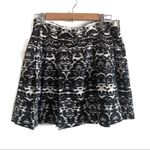 J.Crew  Satin Pleated Black/White Mini Skirt Photo 2