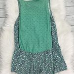 Anthropologie Postmark Sleevless Peplum Green Polka Dot Shirt Size XS Photo 1