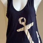J.Crew Muscle Shirt Blue White Anchor Logo Cotton Stretch Casual SZ L Photo 0