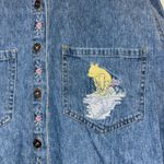 Disney Vintage Embroidered Denim Long Sleeve Photo 1
